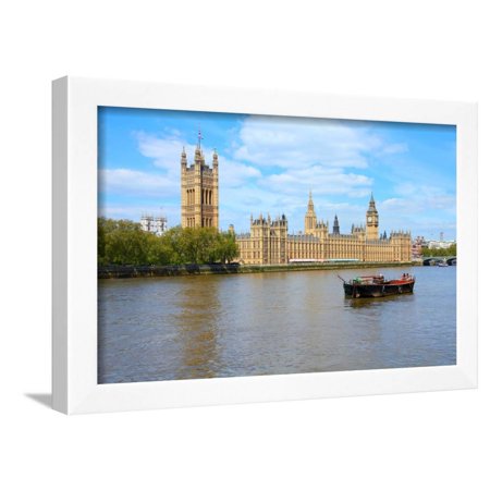 Thames in London Framed Print Wall Art By Tupungato