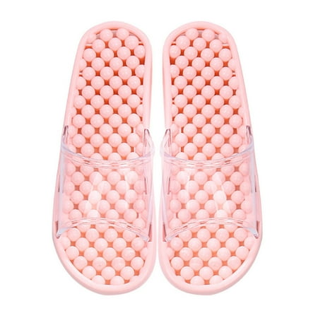 NUOLUX 1 Pair Unisex Bathroom Slippers Massage Bathing Slippers Non-skid Slippers