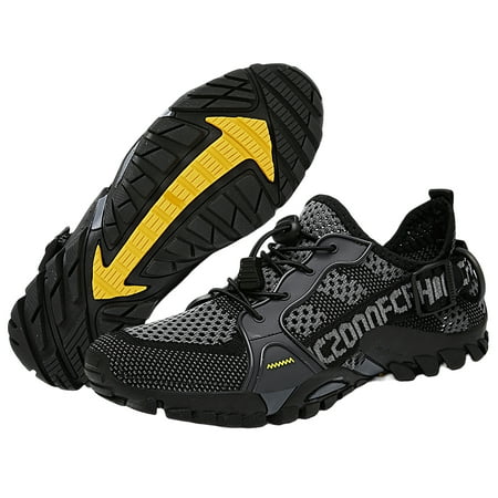 UDIYO 1 Pair Water Shoes Breathable Comfortable Hollow Mesh Lightweight Quick Drying Slip-on Multi-colors Anti-slip Men Sports Beach Walking Sneakers for Outdoor
UDIYO 1 Pair Water Shoes Breathable Comfortable Hollow Mesh Lightweight Quick Drying Slip-on Multi-colors Anti-slip Men Sports Beach Walking Sneakers for Outdoor