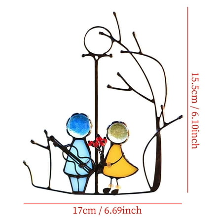 Fjofpr Colorful Art Window Pendant Angel Lovers Decoration Ceremony Hanging Ornaments
Fjofpr Colorful Art Window Pendant Angel Lovers Decoration Ceremony Hanging Ornaments