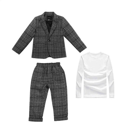 Outfits For Girls Kids Spring Autumn Plaid Long Sleeve Tshirt Pants Coat Three Pieces Suit Baby Girl Clothes Dark Gray 3 Years-4 Years
Outfits For Girls Kids Spring Autumn Plaid Long Sleeve Tshirt Pants Coat Three Pieces Suit Baby Girl Clothes Dark Gray 3 Years-4 Years