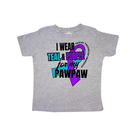 Inktastic Suicide Prevention I Wear Teal and Purple for My Pawpaw Gift Toddler Boy or Toddler Girl T-Shirt
Inktastic Suicide Prevention I Wear Teal and Purple for My Pawpaw Gift Toddler Boy or Toddler Girl T-Shirt