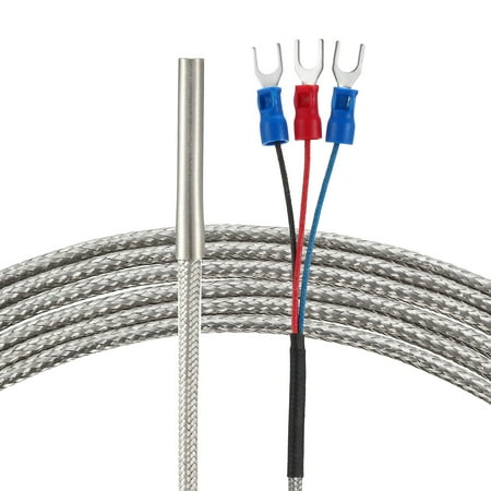 Pt100 Temperature Sensor Probe 3 Meter Cable 4mm x 30mm Thermocouple