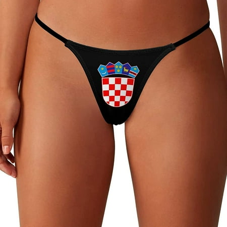 Coat of Arms of Croatia Women s G-String Thongs Low Rise Hipster Underwear Stretch T-Back Panties
Coat of Arms of Croatia Women s G-String Thongs Low Rise Hipster Underwear Stretch T-Back Panties