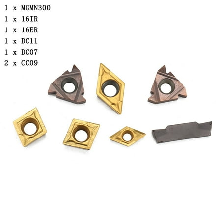 GLFILL 7Pcs Carbide Inserts for 16mm Shank Lathe Boring Bar Turning Tool Holder Cs
GLFILL 7Pcs Carbide Inserts for 16mm Shank Lathe Boring Bar Turning Tool Holder Cs