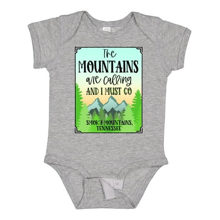 Inktastic The Mountains Are Calling- Smoky Mountain Tennessee Gift Baby Boy or Baby Girl Bodysuit
Inktastic The Mountains Are Calling- Smoky Mountain Tennessee Gift Baby Boy or Baby Girl Bodysuit
