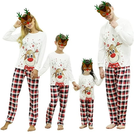 GRNSHTS Family Matching Christmas Pajamas Set Long Sleeve Xmas Deer Pajamas Sleepwear Dad Mom Kids PJs (White-Dad XXL)
GRNSHTS Family Matching Christmas Pajamas Set Long Sleeve Xmas Deer Pajamas Sleepwear Dad Mom Kids PJs (White-Dad XXL)
