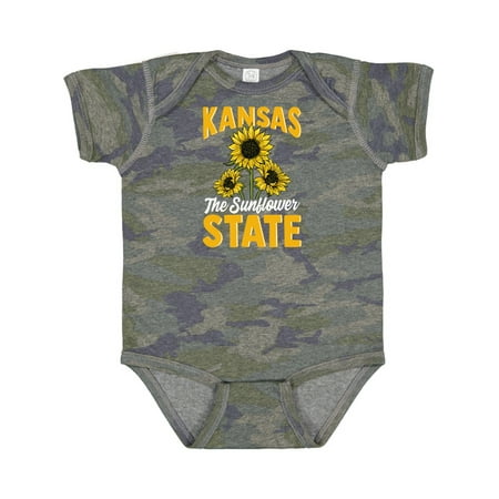 Inktastic Kansas the Sunflower State Gift Baby Boy or Baby Girl Bodysuit