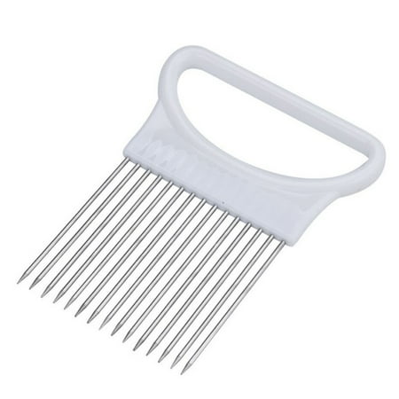 Stainless Steel Onion Needle Cutting Safety Aid Holder Easy Slicer Cutter Tomato Safety Fork Handheld Vegetable Knife Kitche
Stainless Steel Onion Needle Cutting Safety Aid Holder Easy Slicer Cutter Tomato Safety Fork Handheld Vegetable Knife Kitche