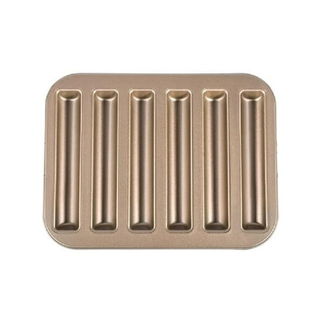 PAPADA Financier Cake Baking Pan 6-Cavity Biscuit Stick Mold 3D Cylinder Cake Mold Trays Pastry Desserts Mold Bakeware
PAPADA Financier Cake Baking Pan 6-Cavity Biscuit Stick Mold 3D Cylinder Cake Mold Trays Pastry Desserts Mold Bakeware
