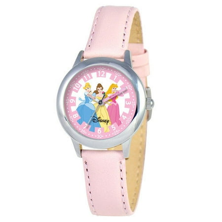 Disney Watches Kid's Princess Time Teacher Watch in Pink Leather