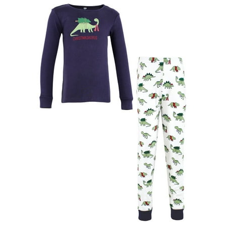 Hudson Baby Infant and Toddler Cotton Pajama Set Christmasaurus 7 Years