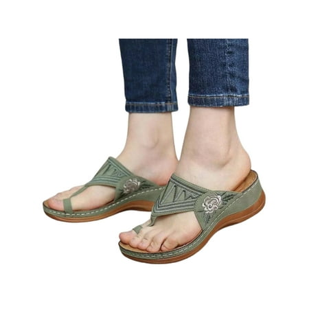 UKAP Womens Flip Flops Wedge Thong Sandal Summer Sandals Non-Slip Beach Shoes Ladies Slides Slippers Slip On Comfort Green 5.5
UKAP Womens Flip Flops Wedge Thong Sandal Summer Sandals Non-Slip Beach Shoes Ladies Slides Slippers Slip On Comfort Green 5.5