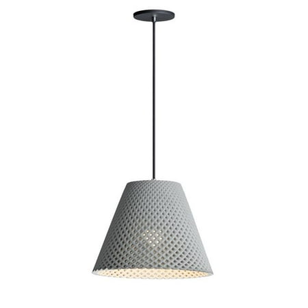 Maxim 10145GYBK 15 in. Woven 1 Light Gray & Black Single Pendant Ceiling Light in Cement
Maxim 10145GYBK 15 in. Woven 1 Light Gray & Black Single Pendant Ceiling Light in Cement