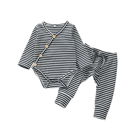 Honeeladyy Winter Coats Infant Baby Boys Girls Long Sleeve Striped Romper Bodysuit+Pants Outfits Set Dark Blue Sales Online
Honeeladyy Winter Coats Infant Baby Boys Girls Long Sleeve Striped Romper Bodysuit+Pants Outfits Set Dark Blue Sales Online