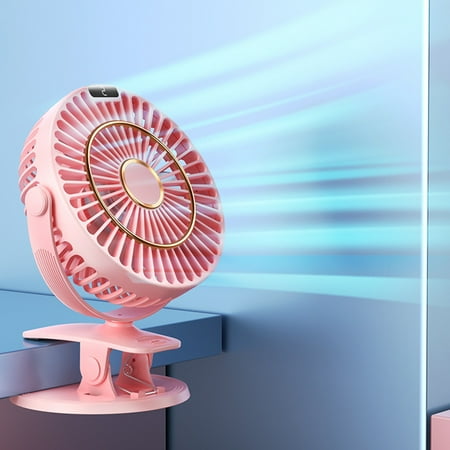 Clip On Fan 5 Speeds Small USB Fan with Strong Airflow Clip & Desk Fan with Digital Display - Ultra Quiet Operation for Office Bedroom School Stroller 1200MAH
Clip On Fan 5 Speeds Small USB Fan with Strong Airflow Clip & Desk Fan with Digital Display - Ultra Quiet Operation for Office Bedroom School Stroller 1200MAH