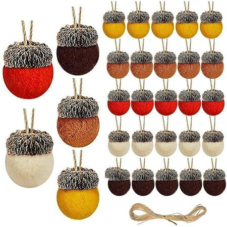 BOOYOU 30 Pcs Artificial Felt Acorn Balls Hanging Pendant Ornament for Xmas Trees Decor
BOOYOU 30 Pcs Artificial Felt Acorn Balls Hanging Pendant Ornament for Xmas Trees Decor