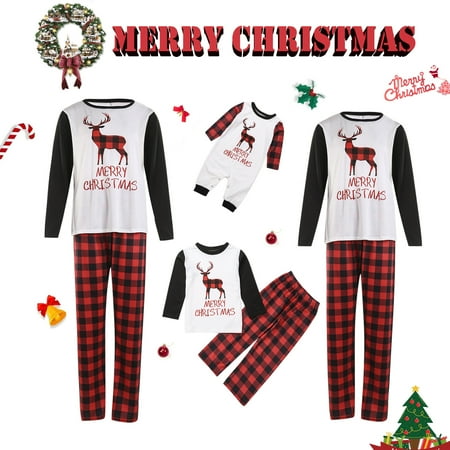 Christmas Family Matching Pajamas Sets Plaid Deer Print Sleepwear Holiday Xmas Loungewear Jammies Pjs For Adult Kids Baby
Christmas Family Matching Pajamas Sets Plaid Deer Print Sleepwear Holiday Xmas Loungewear Jammies Pjs For Adult Kids Baby