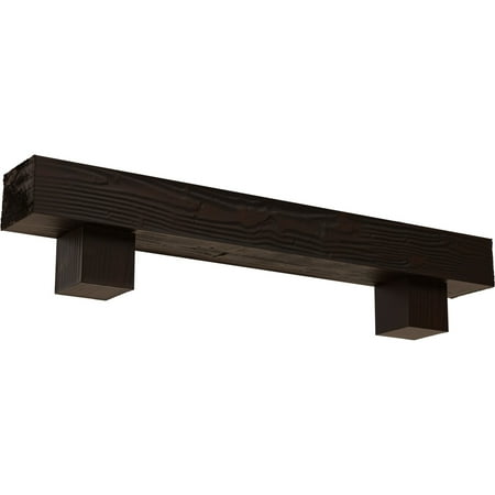 Ekena Millwork 4 H x 4 D x 72 W Sandblasted Faux Wood Fireplace Mantel Kit w/ Alamo Corbels Premium Hickory
Ekena Millwork 4 H x 4 D x 72 W Sandblasted Faux Wood Fireplace Mantel Kit w/ Alamo Corbels Premium Hickory