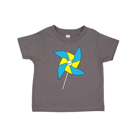 Inktastic Yellow and Blue Pinwheel Gift Toddler Boy or Toddler Girl T-Shirt