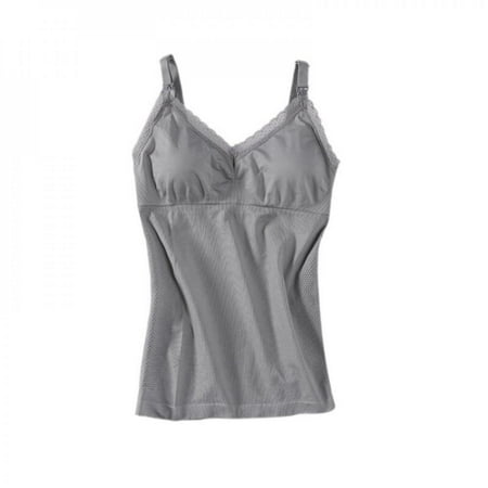 Fantadool Pregnant Women Lactation Lace Vest Vest Sling Bra