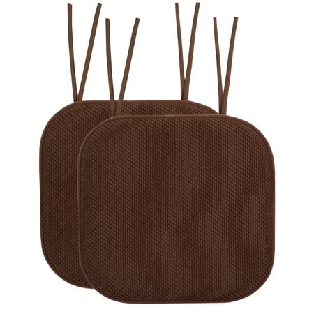 Honeycomb Memory Foam Chair Cushion Pad 16 x 16 Non-Slip Back w/Ties 2 Pack Chocolate
Honeycomb Memory Foam Chair Cushion Pad 16 x 16 Non-Slip Back w/Ties 2 Pack Chocolate