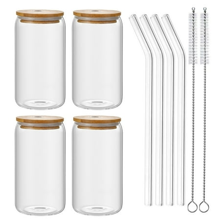 Warkul 1 Set 500ml Glass Cup with Straw Wooden Lid Silicone Sealing Ring High Temperature Resistant Can Shaped Drinking Glass Clear Cocktail Whiskey Tumbler Cup
Warkul 1 Set 500ml Glass Cup with Straw Wooden Lid Silicone Sealing Ring High Temperature Resistant Can Shaped Drinking Glass Clear Cocktail Whiskey Tumbler Cup