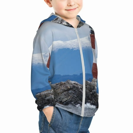 Uemuo Lighthouse On The Waters Pattern Rash Guard for Boys Girls Long Sleeve Swim Shirts UPF 50+ UV Sun Protection Hooded Fishing Shirt with Pocket for Kid-18 Months
Uemuo Lighthouse On The Waters Pattern Rash Guard for Boys Girls Long Sleeve Swim Shirts UPF 50+ UV Sun Protection Hooded Fishing Shirt with Pocket for Kid-18 Months