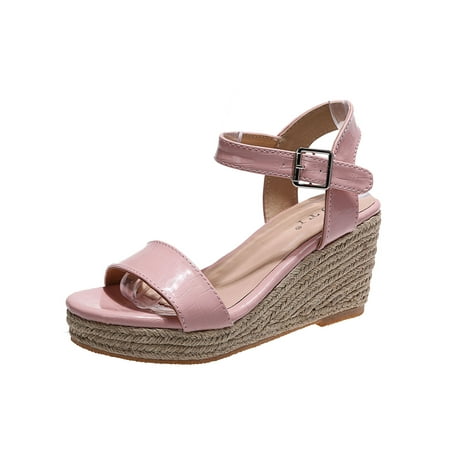Daeful Womens Espadrilles Sandal Summer Wedge Sandals Beach Pumps Shoes Walking Comfort Anti Slip Platform Pink 9
Daeful Womens Espadrilles Sandal Summer Wedge Sandals Beach Pumps Shoes Walking Comfort Anti Slip Platform Pink 9
