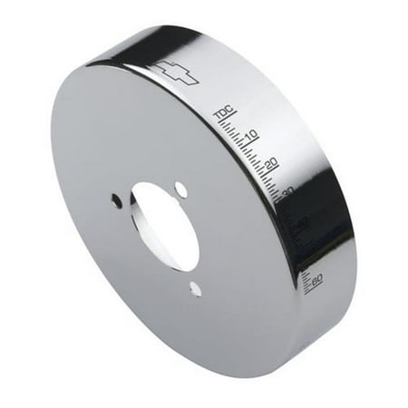 141729 8 in. Harmonic Balancer Cover for Big Block Chevy with Balancer Chrome