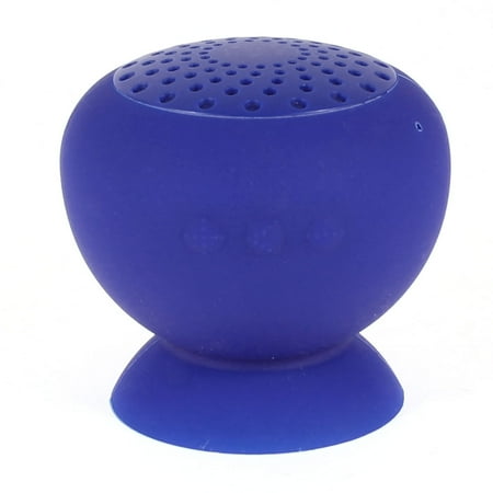 Blue Silicone Suction Mic Waterproof Mini Wireless bluetooth Speaker Blue Silicone Suction Mic Waterproof Mini Wireless bluetooth Speaker