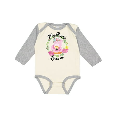 Inktastic Baby Flamingo My Pappy Loves Me with Flower Wreath Gift Baby Boy or Baby Girl Long Sleeve Bodysuit
Inktastic Baby Flamingo My Pappy Loves Me with Flower Wreath Gift Baby Boy or Baby Girl Long Sleeve Bodysuit