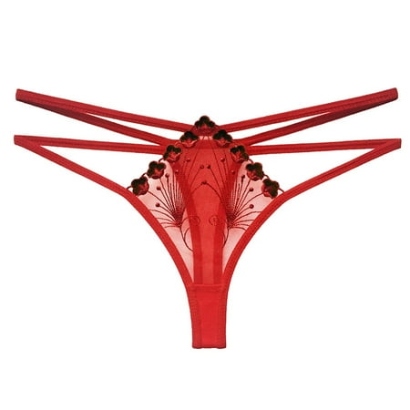 ZHUASHUM Panties For Womens Embroidered Hollow Mesh Breathable Low Waist Simple Thong High Elastic Thin Underwear Women Thongs
ZHUASHUM Panties For Womens Embroidered Hollow Mesh Breathable Low Waist Simple Thong High Elastic Thin Underwear Women Thongs