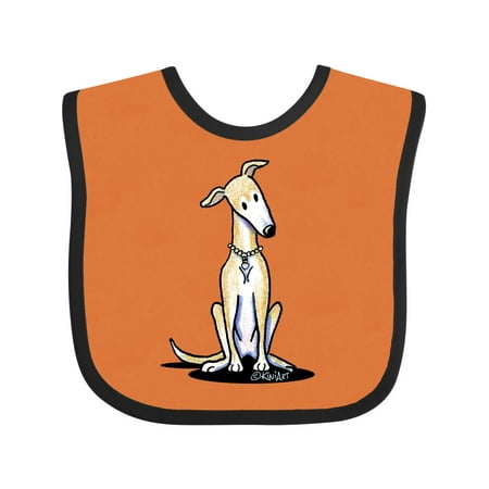 Inktastic Curious Greyhound Gift Baby Boy or Baby Girl Bib