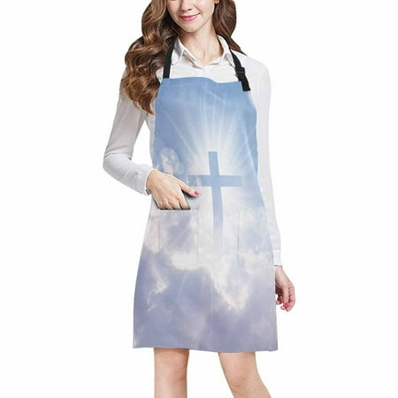ASHLEIGH Cross Appears Bright in the Sky Adjustable Bib Apron with Pockets Commercial Restaurant and Home Kitchen Apron for Women Men
ASHLEIGH Cross Appears Bright in the Sky Adjustable Bib Apron with Pockets Commercial Restaurant and Home Kitchen Apron for Women Men