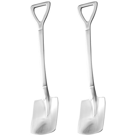 2pcs Shovel Spoons Funny Small Durable Simple Stainless Steel Spoons for Home (Silver)
2pcs Shovel Spoons Funny Small Durable Simple Stainless Steel Spoons for Home (Silver)