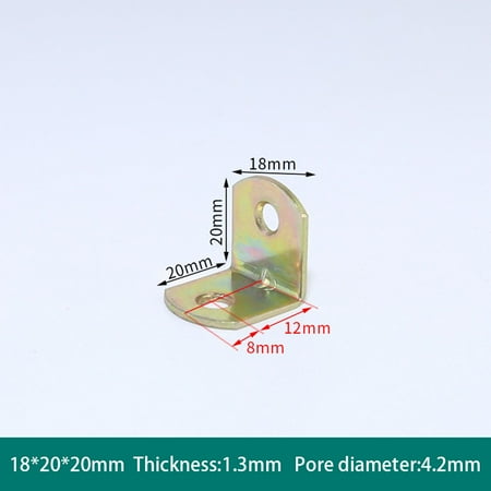 10pc 19MM Right Angle Bracket L-shaped Gusset Connection Fixed Repair Metal Part