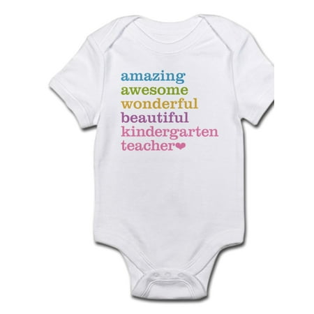 CafePress - Kindergarten Teacher Body Suit - Baby Light Bodysuit