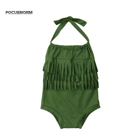 TOPGOD Baby Girls Summer Sleeveless Romper Solid Color Halter Strap Tassel Jumpsuit Infant Casual One-piece Clothes
TOPGOD Baby Girls Summer Sleeveless Romper Solid Color Halter Strap Tassel Jumpsuit Infant Casual One-piece Clothes