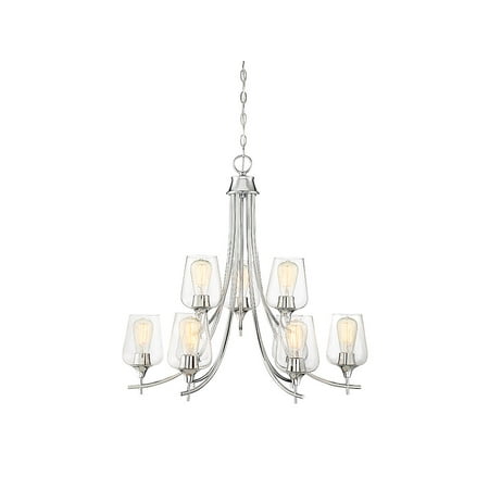 Chandeliers 9 Light With Polished Chrome Finish Metal/Glass E Bulb 30 inch 540 Watts
Chandeliers 9 Light With Polished Chrome Finish Metal/Glass E Bulb 30 inch 540 Watts