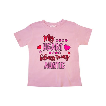 Inktastic My Heart Belongs to my Auntie Gift Toddler Boy or Toddler Girl T-Shirt 
Inktastic My Heart Belongs to my Auntie Gift Toddler Boy or Toddler Girl T-Shirt