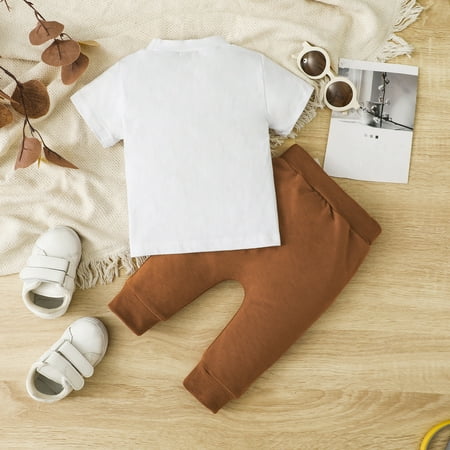 Cathalem Baby Boys Patchwork Autumn Valentine s Day Short Sleeve Tshirt Long Pants Designer Toddler Boys Clothes Childrenscostume White 0-6 Months
Cathalem Baby Boys Patchwork Autumn Valentine s Day Short Sleeve Tshirt Long Pants Designer Toddler Boys Clothes Childrenscostume White 0-6 Months
