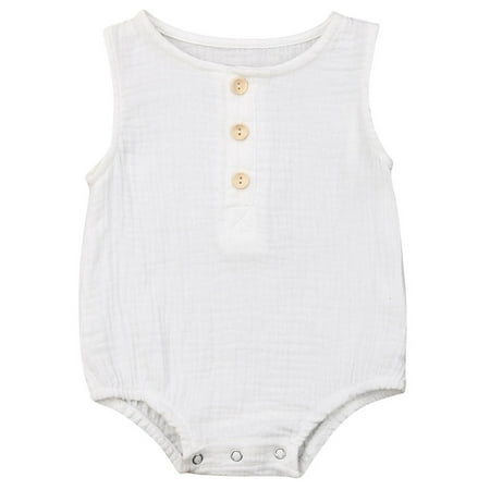Sunisery Newborn Baby Girls Kid Sleeveless Bubble Cotton Romper Bodysuit Clothes Tops White 18-24 Months
Sunisery Newborn Baby Girls Kid Sleeveless Bubble Cotton Romper Bodysuit Clothes Tops White 18-24 Months