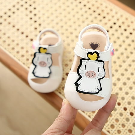 Toyella Baby shoes soft sole toddler shoes Beige A228 19