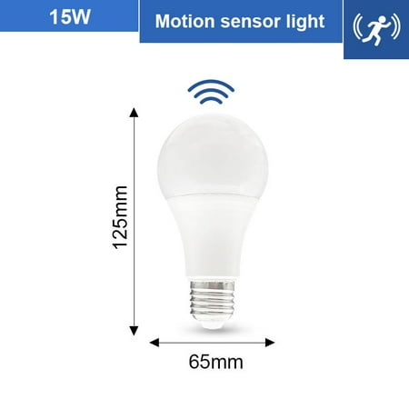 E26 LED PIR Red Motion Sensor Bulb Radar Motion Sensor Bulb