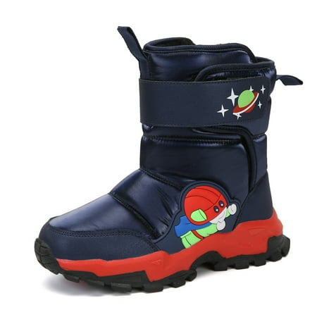 Boys Girls Winter Snow Boots Waterproof Non Slip Cleat Faux Fur Lining Windproof Hook and Loop for Outdoor
Boys Girls Winter Snow Boots Waterproof Non Slip Cleat Faux Fur Lining Windproof Hook and Loop for Outdoor
