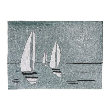 IH Casa Decor Tapestry Placemat (Sailboat) (13 X 18) - Set of 12