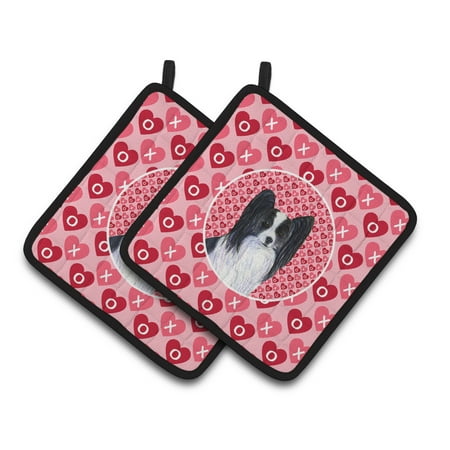 Carolines Treasures SS4505PTHD Papillon Hearts Love and Valentines Day Portrait Pair of Pot Holders 7.5HX7.5W
Carolines Treasures SS4505PTHD Papillon Hearts Love and Valentines Day Portrait Pair of Pot Holders 7.5HX7.5W