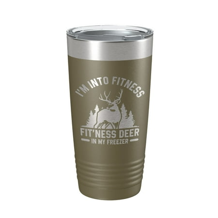 Deer Hunter Funny Tumbler Travel Mug I m Into Fitness Fitting This Deer In My Freezer Insulated Laser Engraved Hunting Gift Coffee Cup 20 oz Olive Green
Deer Hunter Funny Tumbler Travel Mug I m Into Fitness Fitting This Deer In My Freezer Insulated Laser Engraved Hunting Gift Coffee Cup 20 oz Olive Green