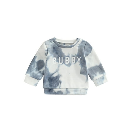 TheFound Newborn Baby Boy Crewneck Sweatshirt Tie Dye Letter Print Pullover Tops Shirts Casual Fall Clothes
TheFound Newborn Baby Boy Crewneck Sweatshirt Tie Dye Letter Print Pullover Tops Shirts Casual Fall Clothes